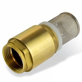 Ventil mosadzný s nasávacím košom 3/4" IG, GUDE